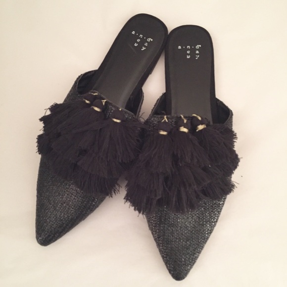 a new day Shoes - Tassel mules 8.5 NWOT